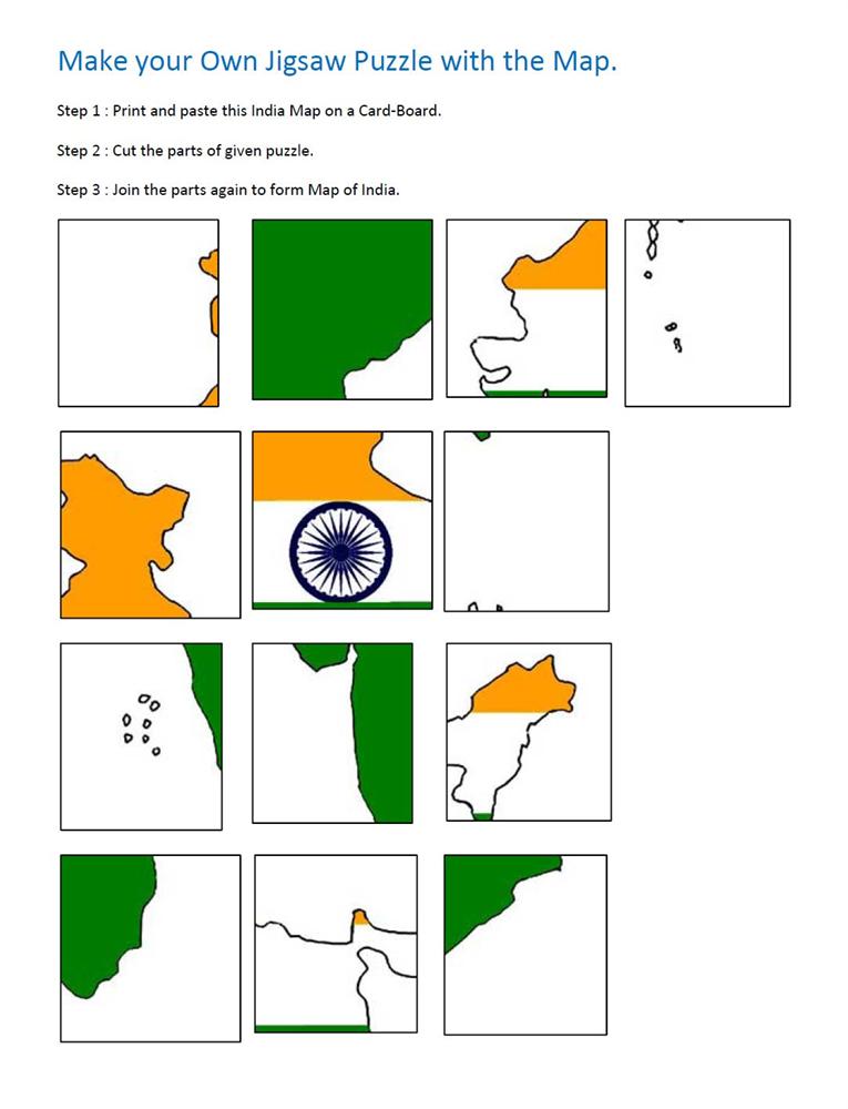 Jigsaw Puzzle for India Map Question