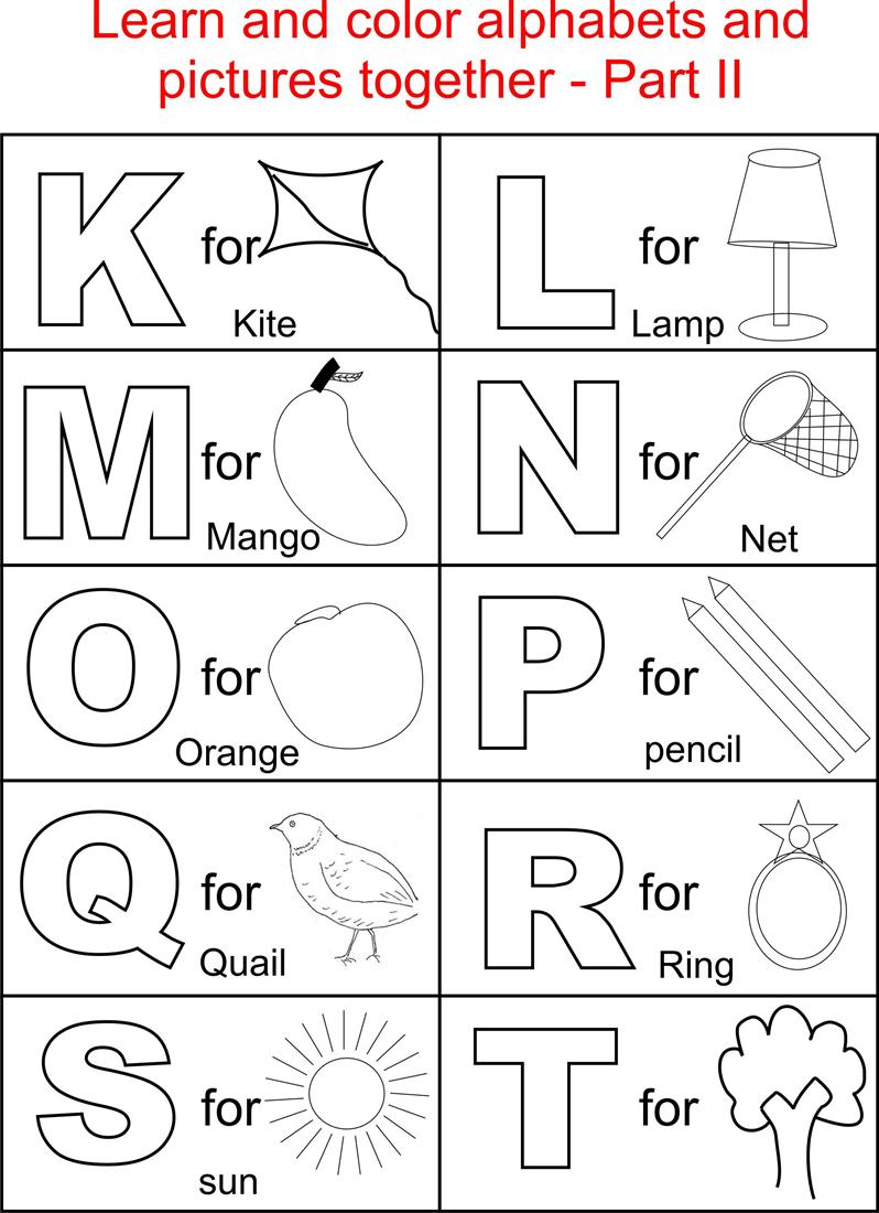 Free Coloring Pages Of Printable Alphabet