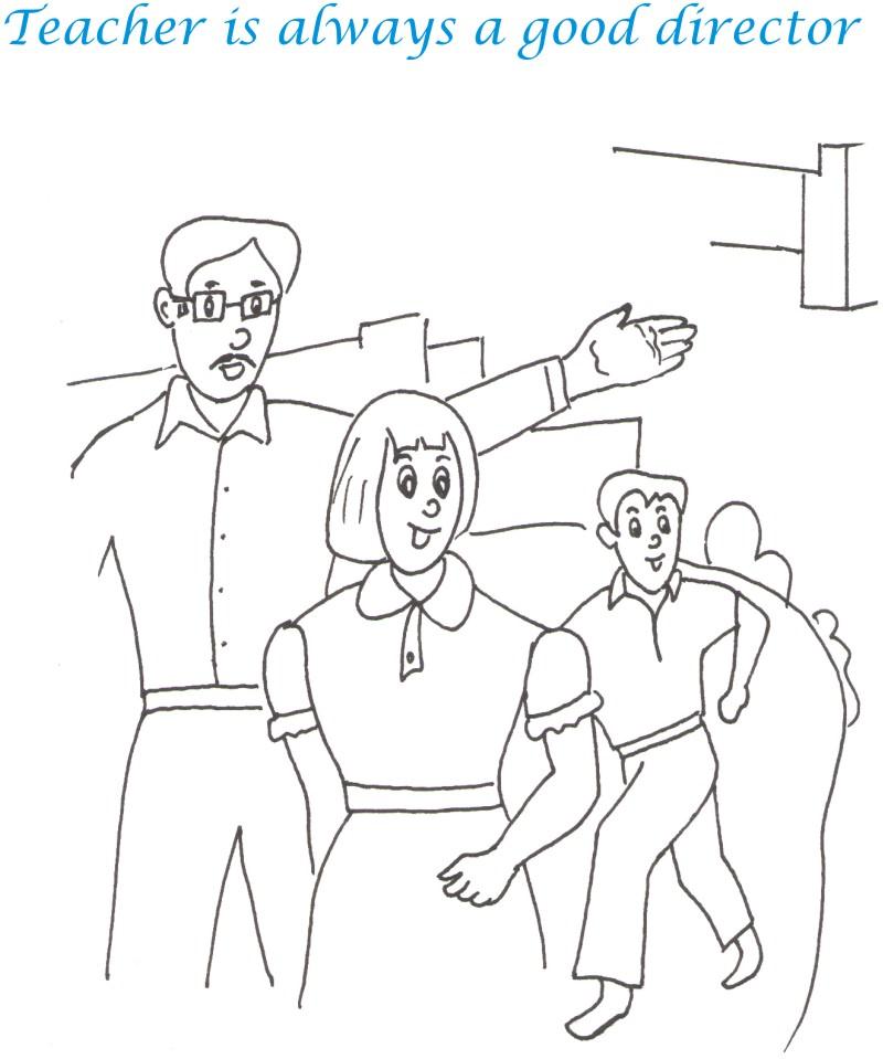 teachers day coloring pages - photo #28