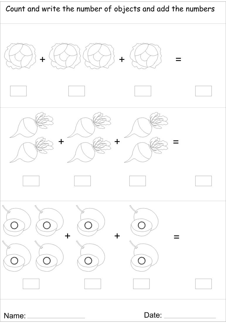 Picture Addition Worksheet 10