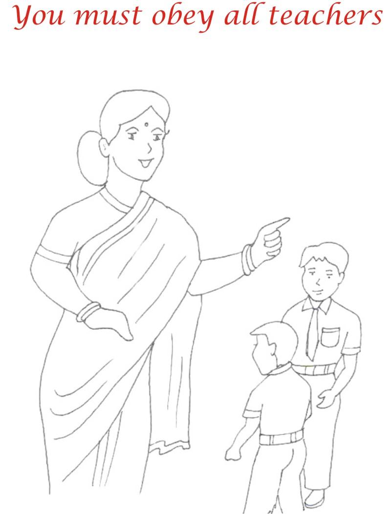 obeying rules coloring pages - photo #11