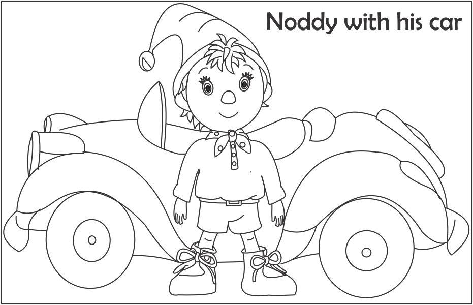 make way for noddy coloring pages - photo #41