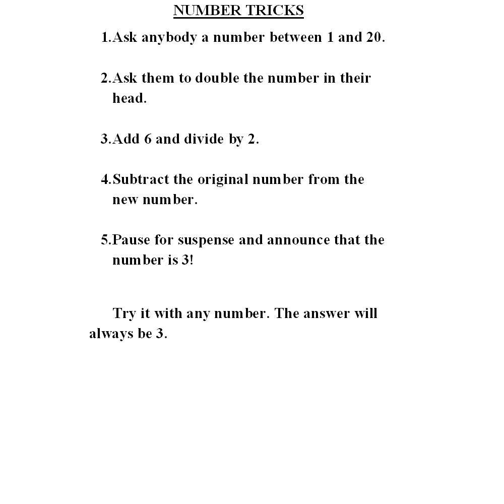 number-tricks
